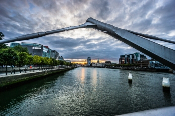 Dublin Sunset Sean OCasey Bridge 2016